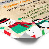 ホリデーフェスティバルスクールイベントチラシ ポスター (角)