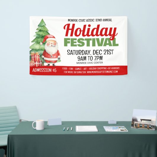 ホリデーフェスティバルバナー 横断幕 (トレードショー)
