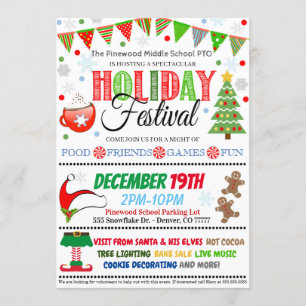ホリデーフェスティバル招待状 招待状
