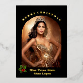 ホリデーフォイルフォトカード 箔シーズンカード (正面)