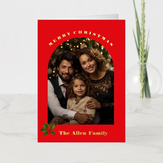 ホリデーフォイルフォトカード 箔シーズンカード (正面)