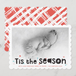 ホリデーフォトおもしろいタイポグラフィこのシーズン引用文 シーズンカード