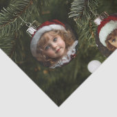 ホリデーフォトオーナメントカスタムクリスマスツリー 薄葉紙 (詳細)