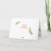 ホリデーフォトカードキツネかわいいクリスマスウッドランド シーズンカード (裏面)