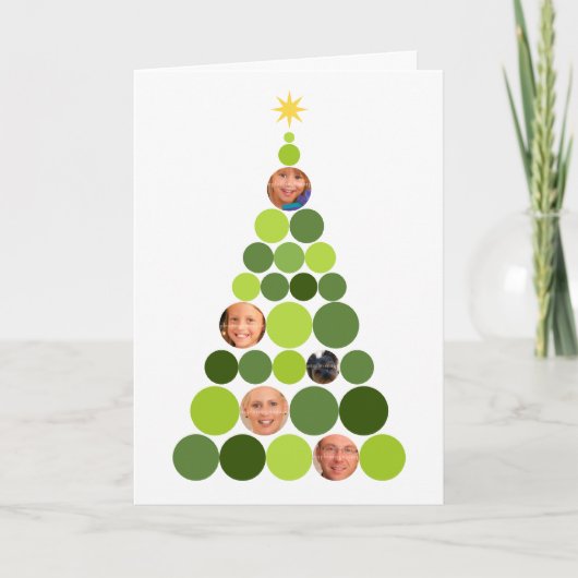 ホリデーフォトカードテンプレート シーズンカード (正面)