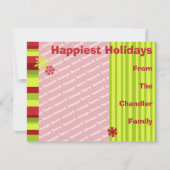 ホリデーフォトカードテンプレート シーズンカード (正面)