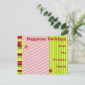 ホリデーフォトカードテンプレート シーズンカード (スタンド正面)