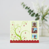 ホリデーフォトカードテンプレート シーズンカード (スタンド正面)