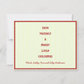 ホリデーフォトカードテンプレート シーズンカード (裏面)