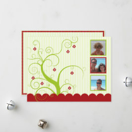 ホリデーフォトカードテンプレート シーズンカード