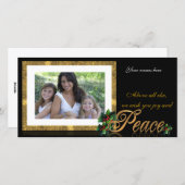 ホリデーフォトカード平和 シーズンカード (正面/裏面)