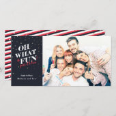 ホリデーフォトカード*ああ何ておもしろい* シーズンカード (正面/裏面)