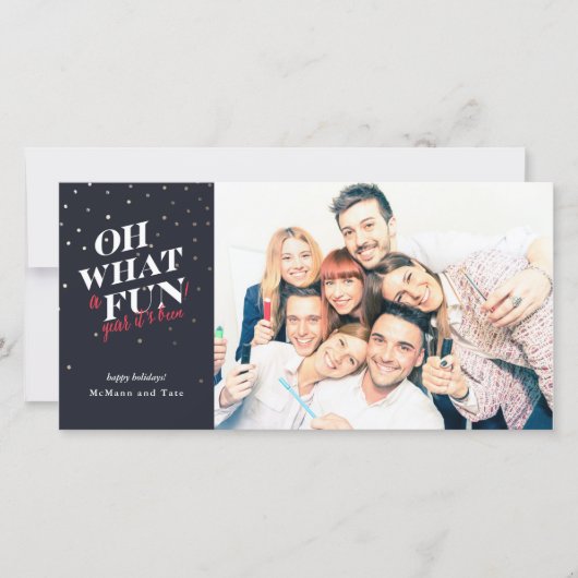 ホリデーフォトカード*ああ何ておもしろい* シーズンカード (正面)