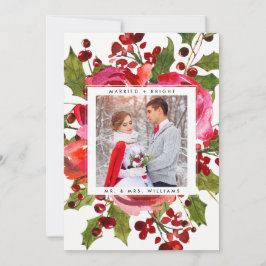 ホリデーフォトカード |と明結婚したるいクリスマス シーズンカード