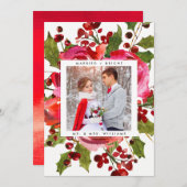 ホリデーフォトカード |と明結婚したるいクリスマス シーズンカード (正面/裏面)