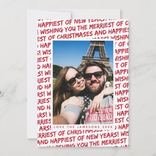 ホリデーフォトカード*クリスマスグラフィティ* シーズンカード (正面)