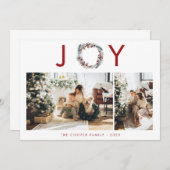 ホリデーフォトカード |クリスマモダンス 招待状 (正面/裏面)