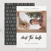 ホリデーフォトカード |チャルモダンクボードのクリスマス シーズンカード (正面/裏面)