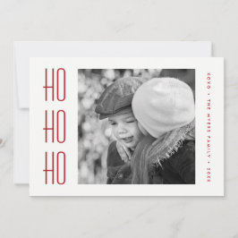 ホリデーフォトカード |ミニマルレシンプルッドクリスマス シーズンカード