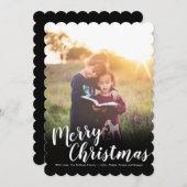 ホリデーフォトカード |メリークリスマス4 シーズンカード (正面/裏面)