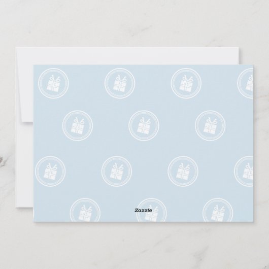 ホリデーフォトカード |平和と愛と家族 シーズンカード (裏面)