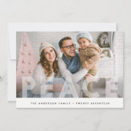 ホリデーフォトカード |平和ドッミニマルトクリスマス シーズンカード