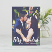 ホリデーフォトカード – Feliz Navidad 招待状 (スタンド正面)