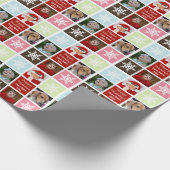 ホリデーフォトコラージュカスタムラッピング紙 ラッピングペーパー (角)