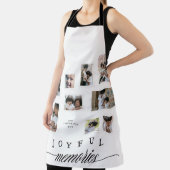 ホリデーフォトコラージュモダンうれしそうなクリスマス エプロン (インサイチュ)