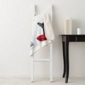 ホリデーフォトコラージュ名前の追加クリスマスフリース シェルパブランケット (インサイチュ)