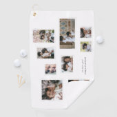 ホリデーフォトコラージュ楽モダンしい瞬間 ゴルフタオル (インサイチュ)