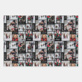 ホリデーフォトコラージュ ラッピングペーパーシート (正面)