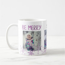 ホリデーフォトコラージュ Be Merry スノーフレーク オーダーメイド