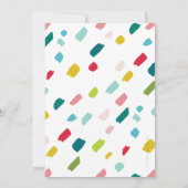 ホリデーフォトファラブライトはっきりしたカラフル引用文 案内状 (裏面)