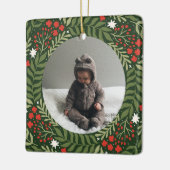 ホリデーフォトフェスティバルフローラセラミックオーナメント セラミックオーナメント (左)