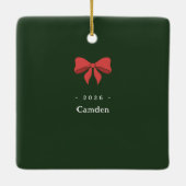 ホリデーフォトフェスティバルフローラセラミックオーナメント セラミックオーナメント (裏面)