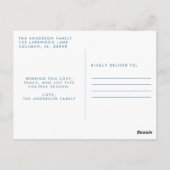 ホリデーフォトポストカード |クリスマモダンス ポストカード (裏面)