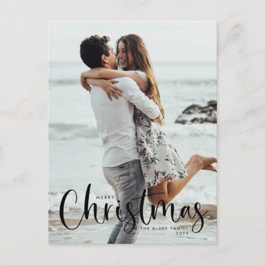 ホリデーフォトポストカード |クリスマモダンス ポストカード (正面)