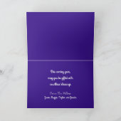 ホリデーフォレストとトナカイのホリデーカード シーズンカード (内部)