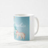 ホリデーフォレストシーンのカスタマイズ コーヒーマグカップ (正面右)