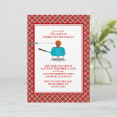 ホリデーフォンデュパーティの招待状 招待状 (スタンド正面)