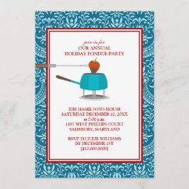 ホリデーフォンデュパーティの招待状 招待状