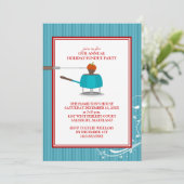 ホリデーフォンデュパーティの招待状 招待状 (スタンド正面)