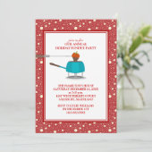 ホリデーフォンデュパーティの招待状 招待状 (スタンド正面)