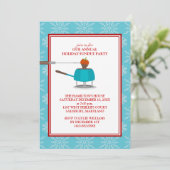 ホリデーフォンデュパーティーの招待状 招待状 (スタンド正面)