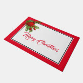 ホリデーフォーマット（鳥）ショウジョウコウカンチョウ ドアマット (アングル)