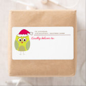 ホリデーフクロウ出荷ラベル ラベル (インサイチュ)