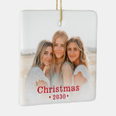 ホリデーフモダンァミリーフォトセラミックスオーナメント セラミックオーナメント (右)