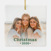 ホリデーフモダンァミリーフォトセラミックスオーナメント セラミックオーナメント (裏面)