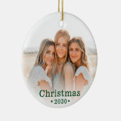 ホリデーフモダンァミリーフォトセラミックスオーナメント セラミックオーナメント (右)